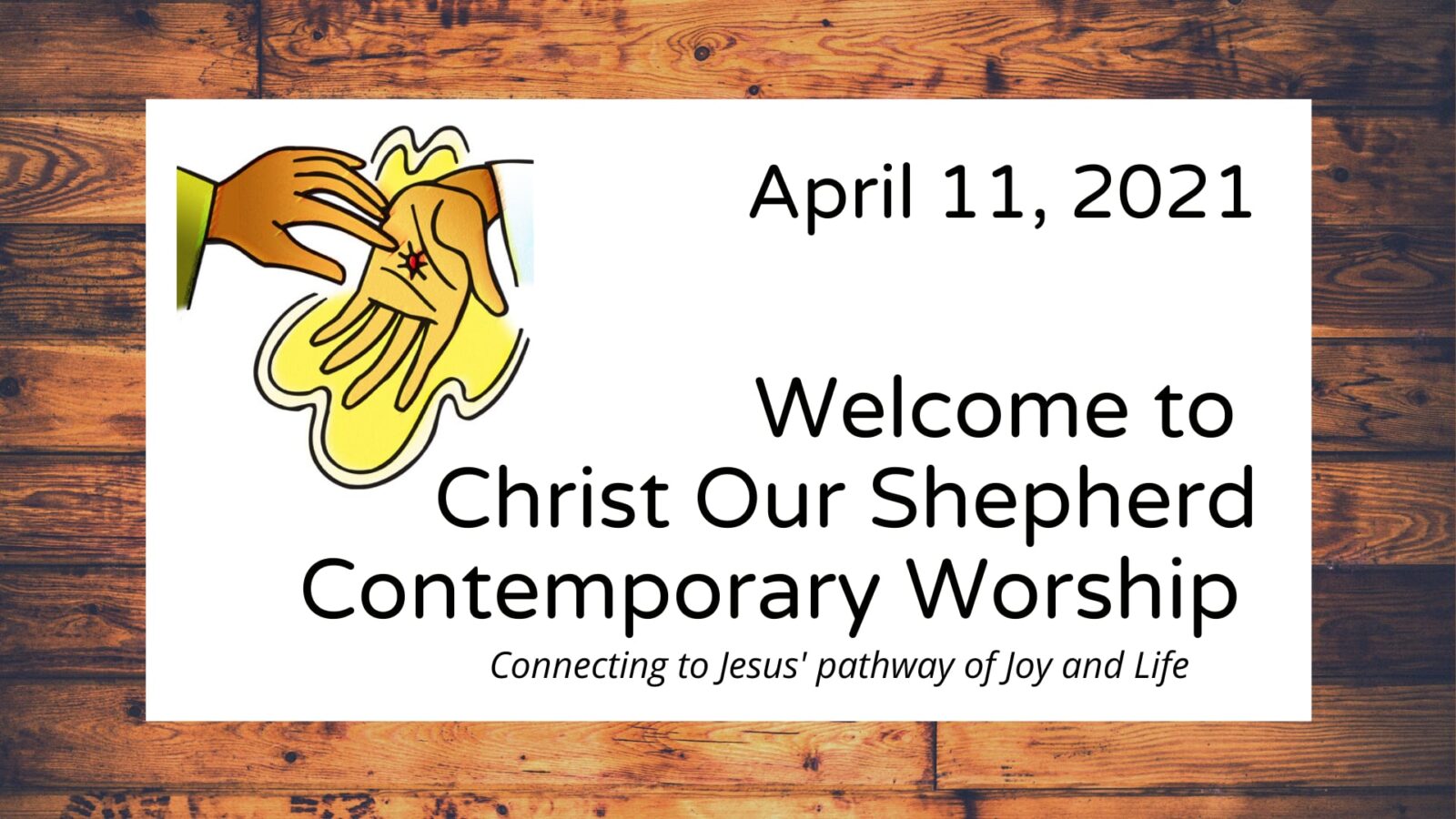 John 20:24-29, April 11, 2021 Contemporary