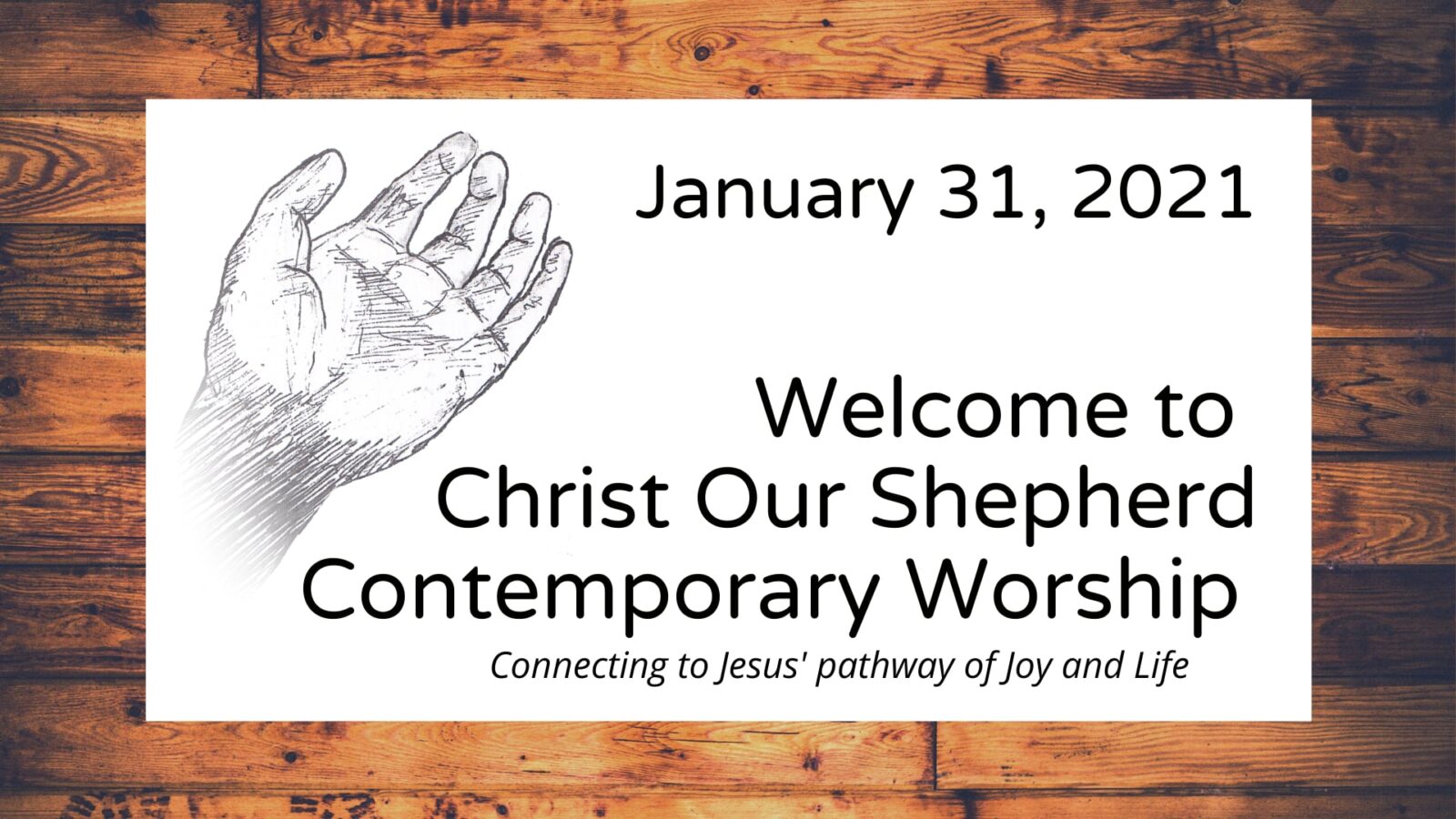 Bringing Calm to the Noise, January 31, 2021 Contemporary