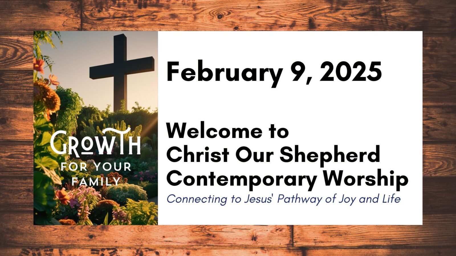 Grow Series Week 4, February 9, 2025, Contemporary