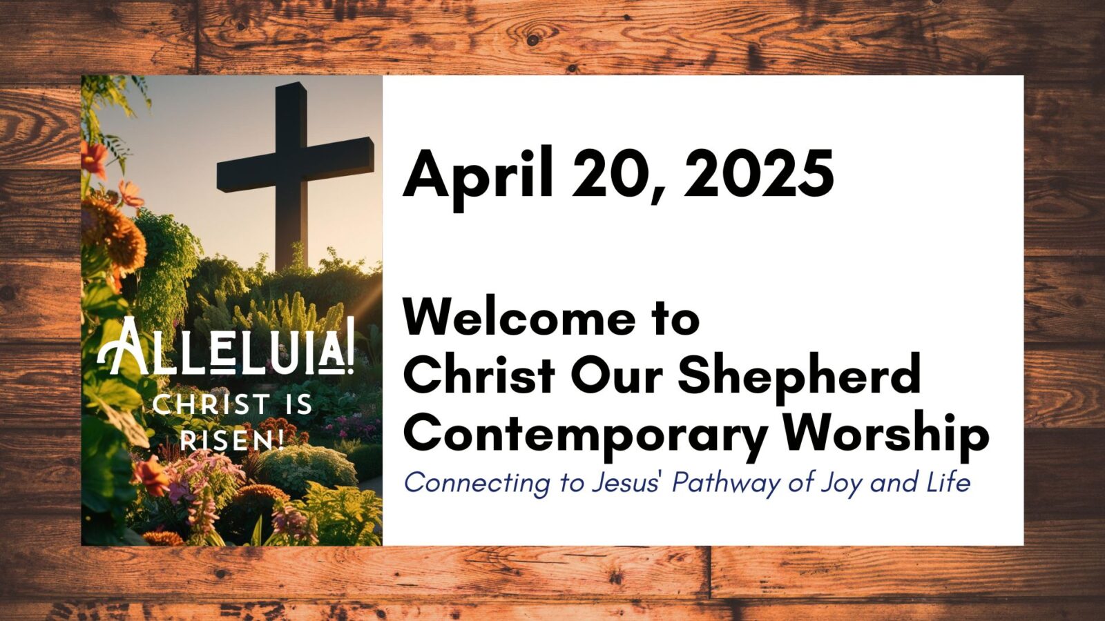 Easter Sunday, "The Masters", April 20, 2025, Contemporary