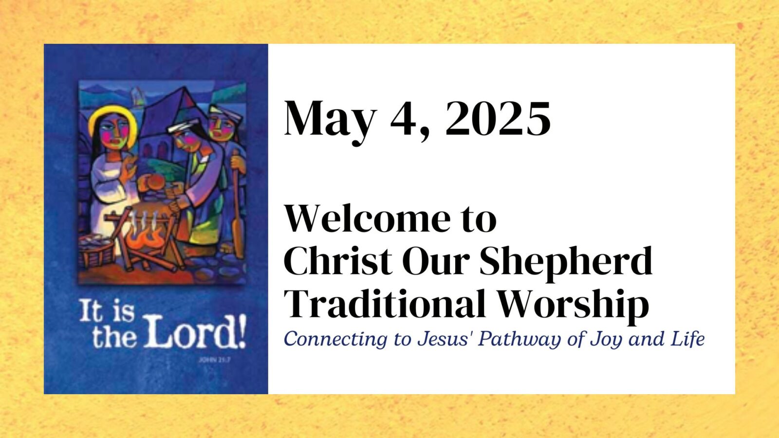 Confirmation Sunday, May 4, 2025, Traditional