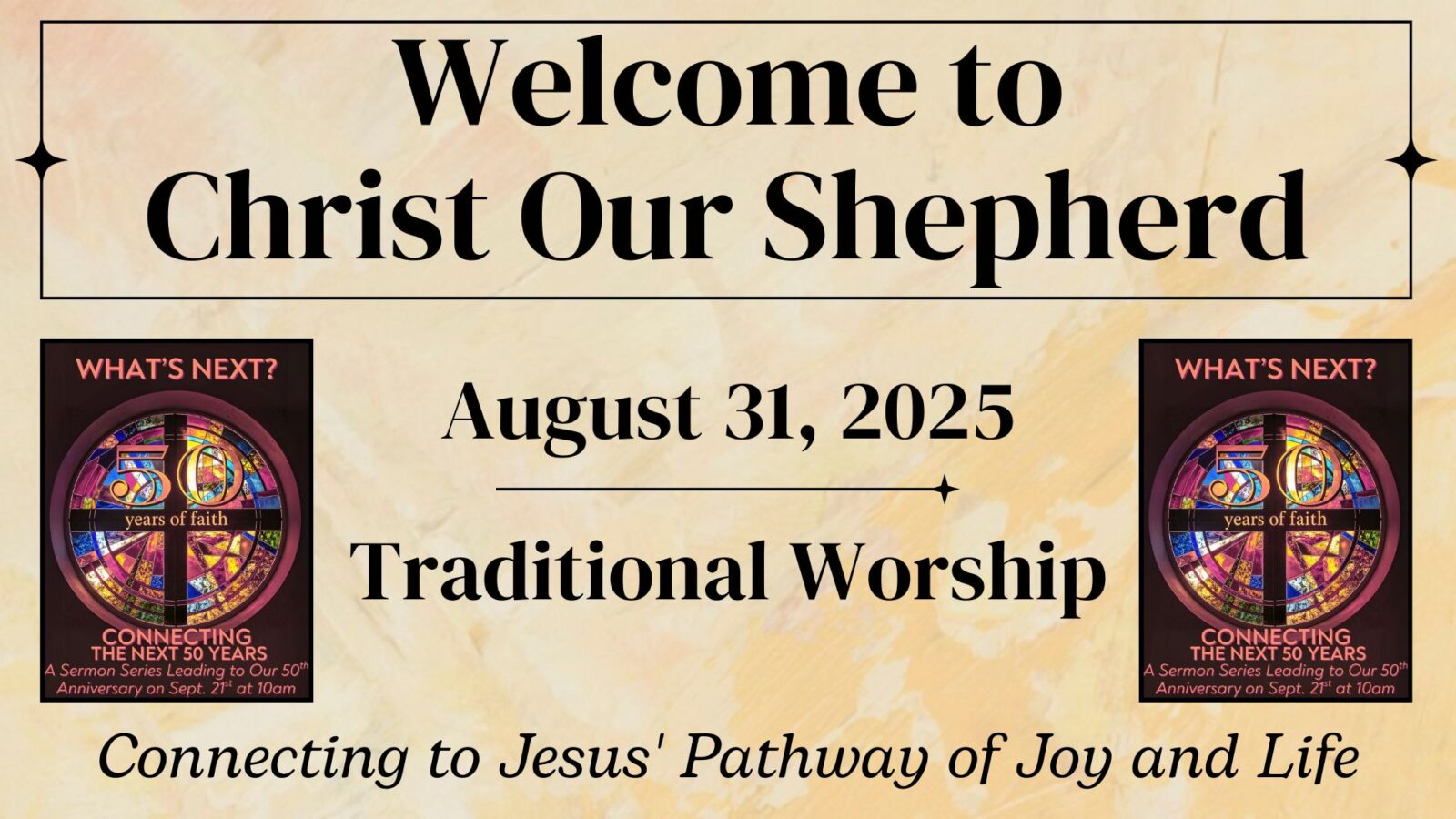 What's Next: Nurturing in Small Groups, August 31, 2025, Traditional