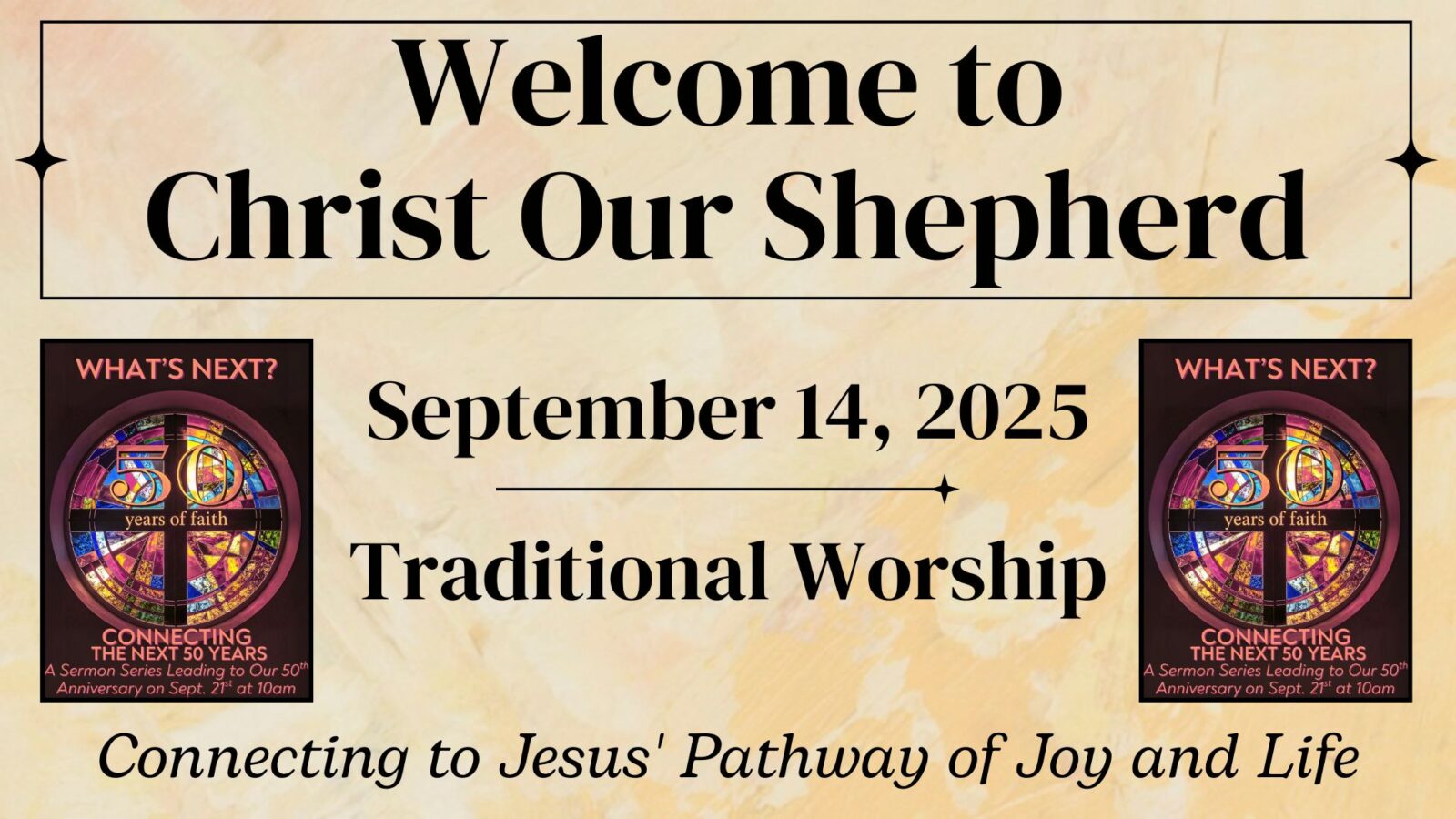 What's Next: Celebrating Generosity, September 14, 2025, Traditional