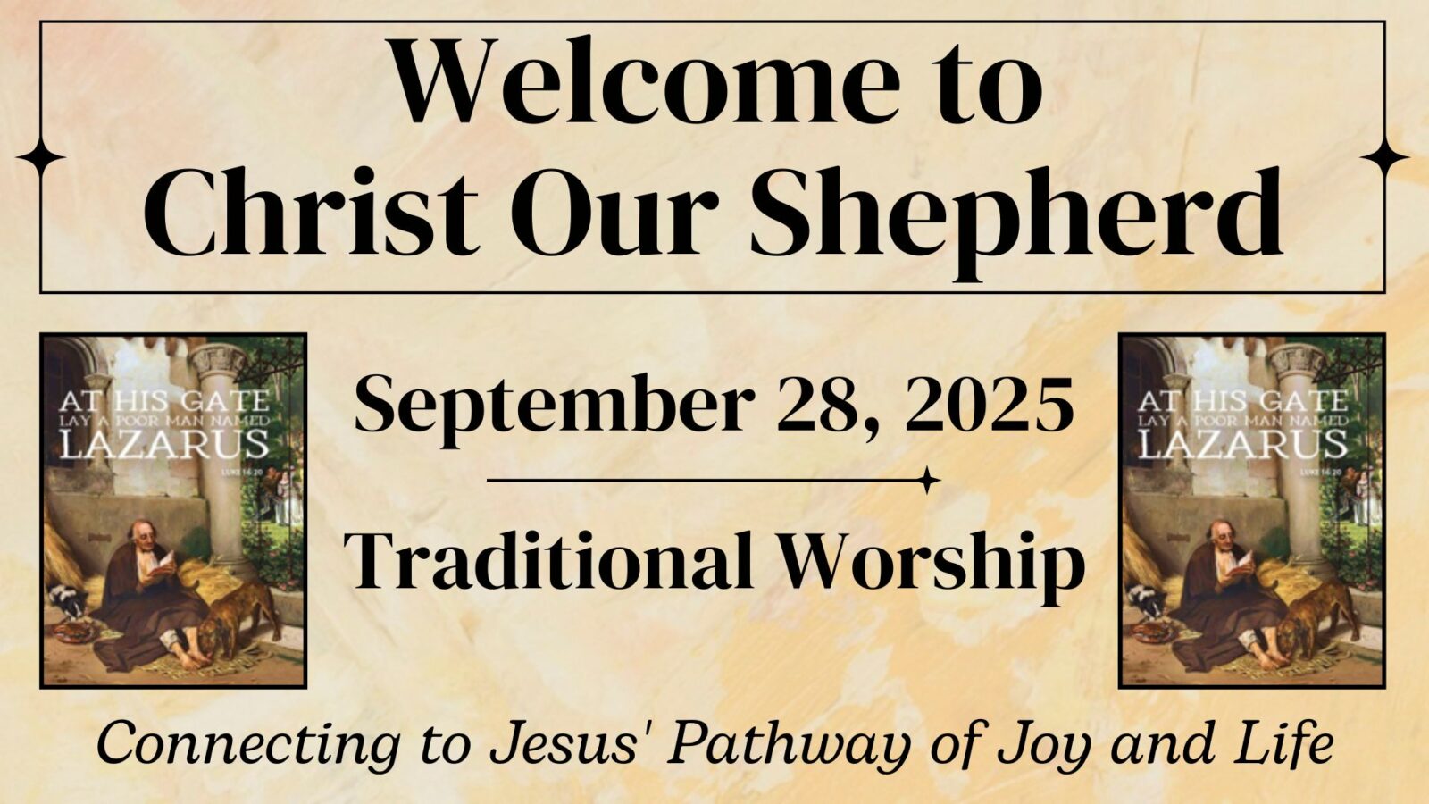 Open Your Eyes, Open Your Ears, Open Your Arms, September 28, 2025, Traditional Worship