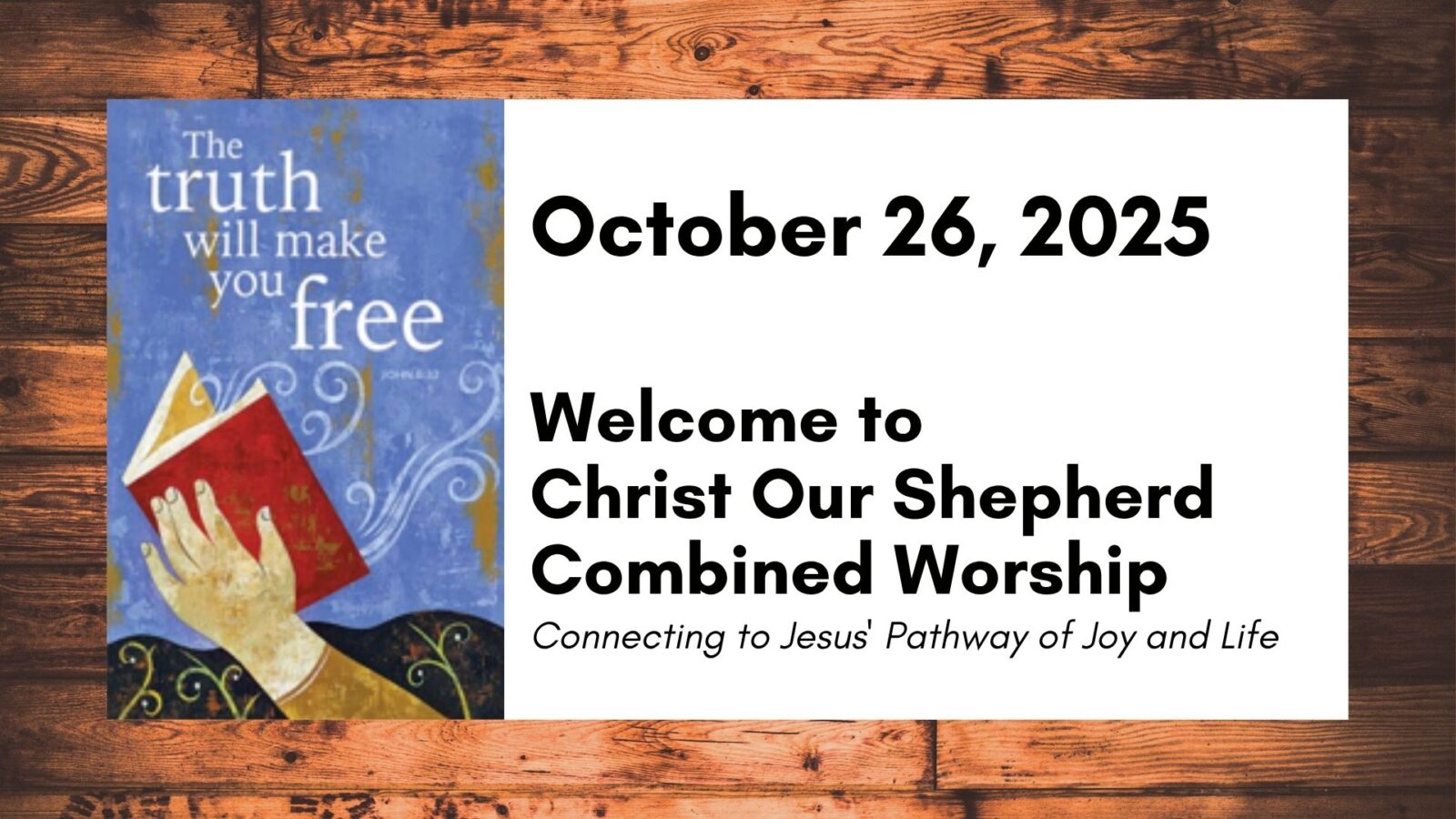Reformation Sunday, October 26, 2025, Contemporary Worship