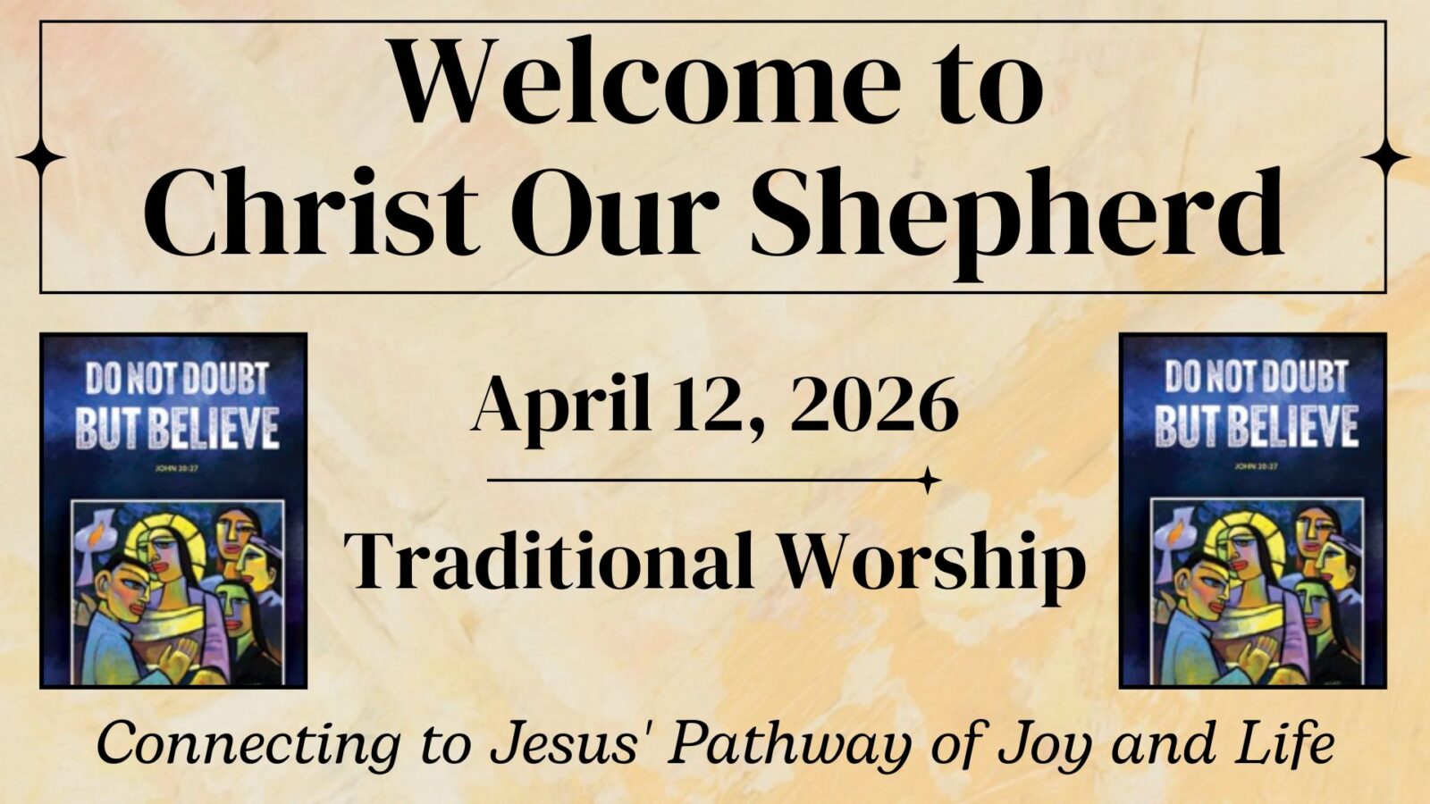 Doubt, April 12, 2026, Traditional Worship