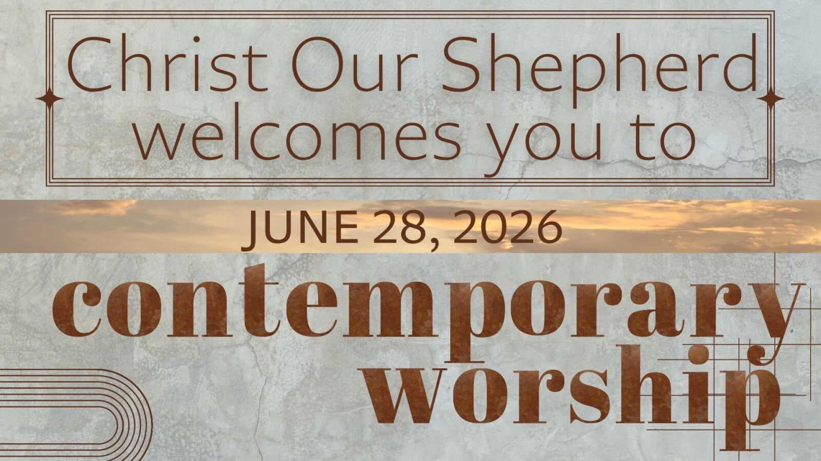 I Am Enough, June 28, 2026, Contemporary Worship