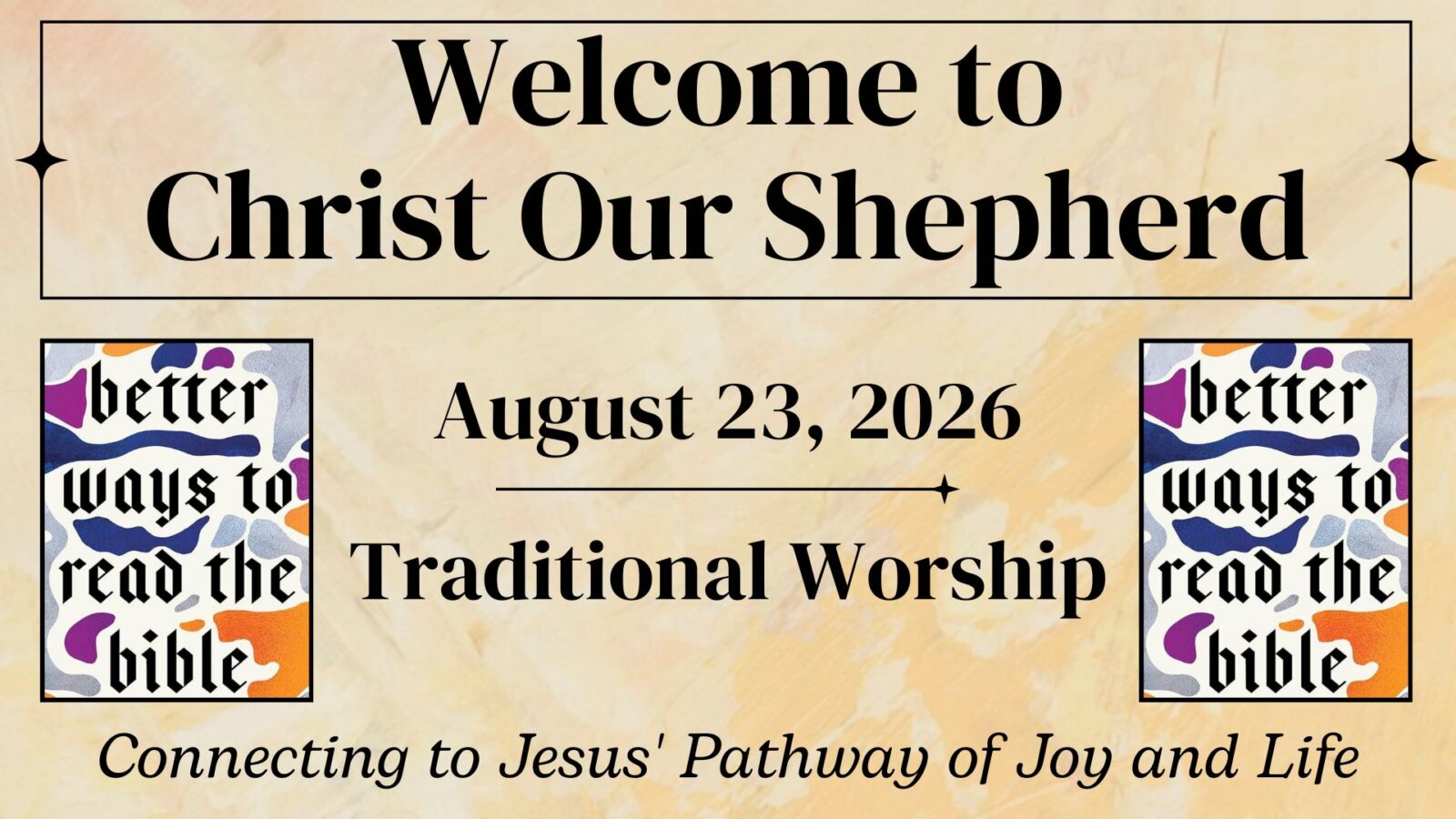 Jazz Sunday, August 23, 2026, Traditional Worship