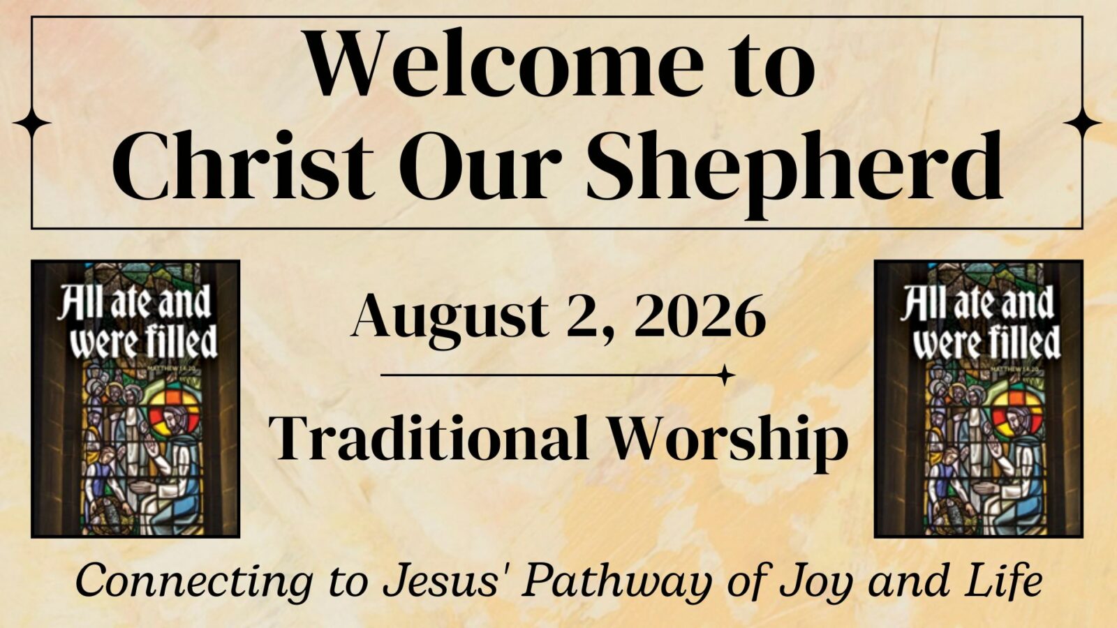 Youth Sunday, August 2, 2026, Traditional Worship
